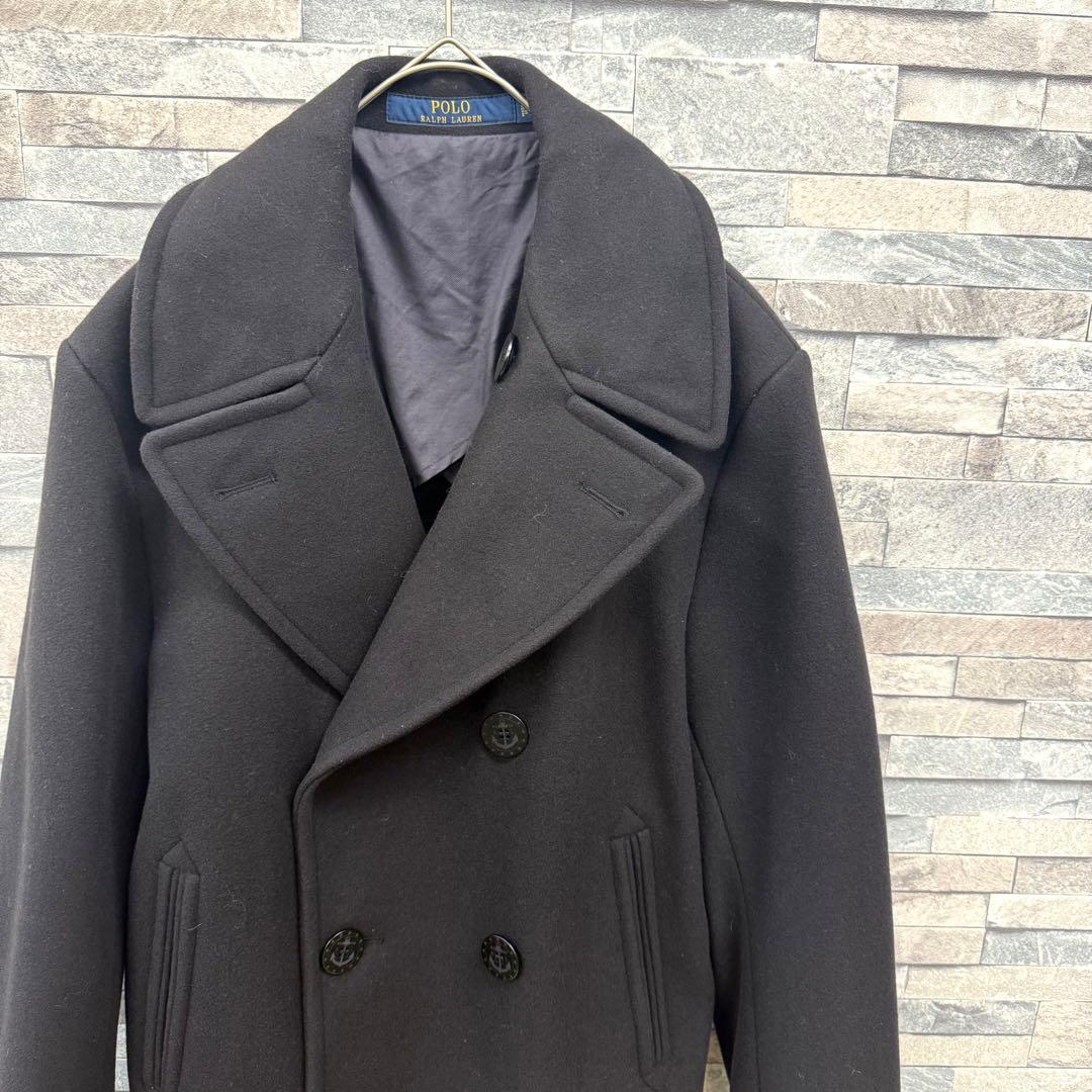 POLO RALPH ポロラルフ Pコート 肉厚メルトロンウールジャケット M