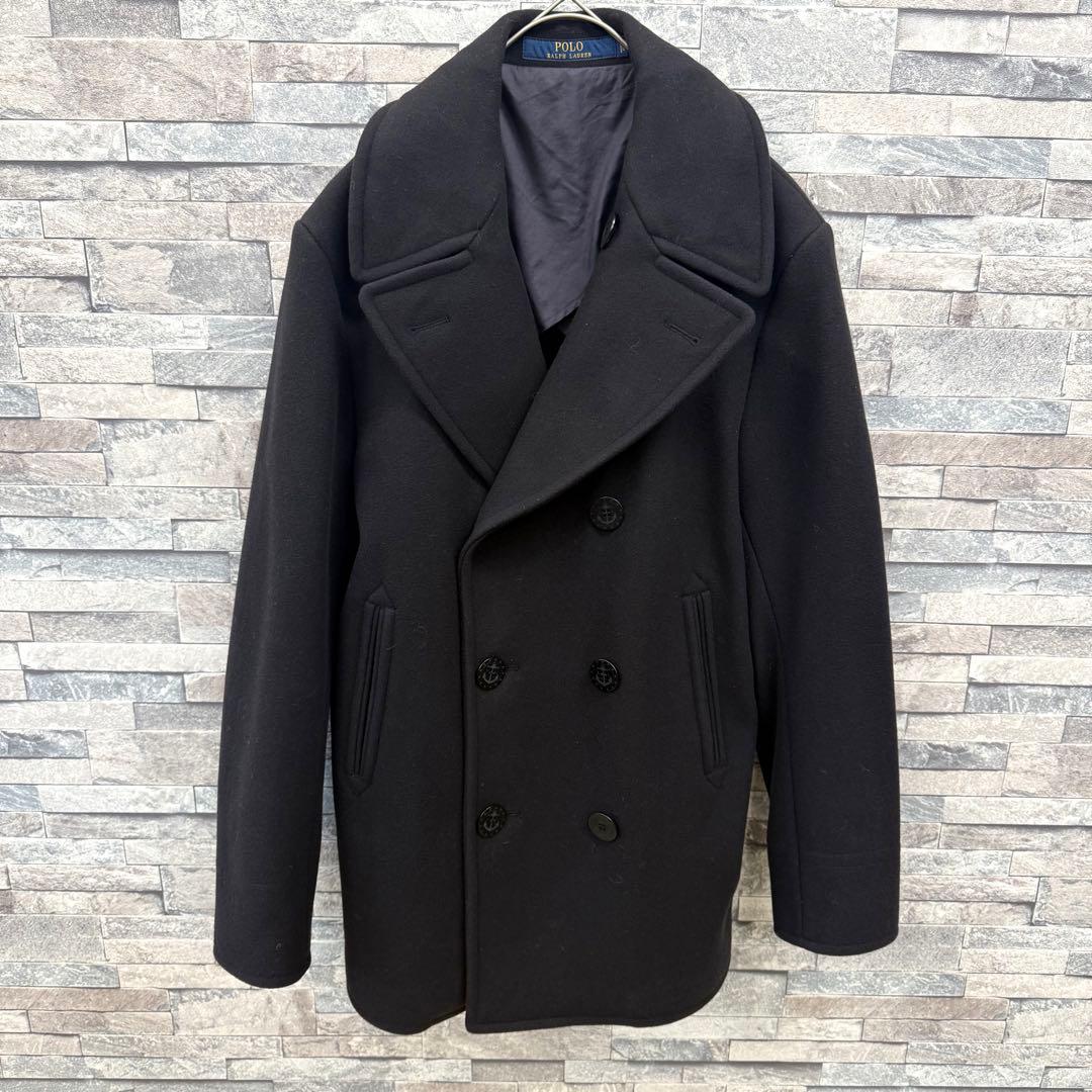 POLO RALPH ポロラルフ Pコート 肉厚メルトロンウールジャケット M