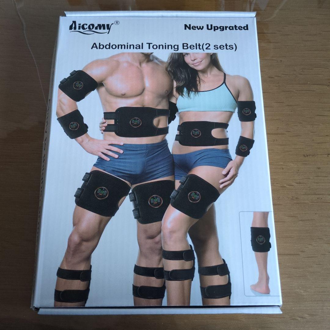 ems 腹筋ベルト【他部位使用可能】 2個セット ベルト付き