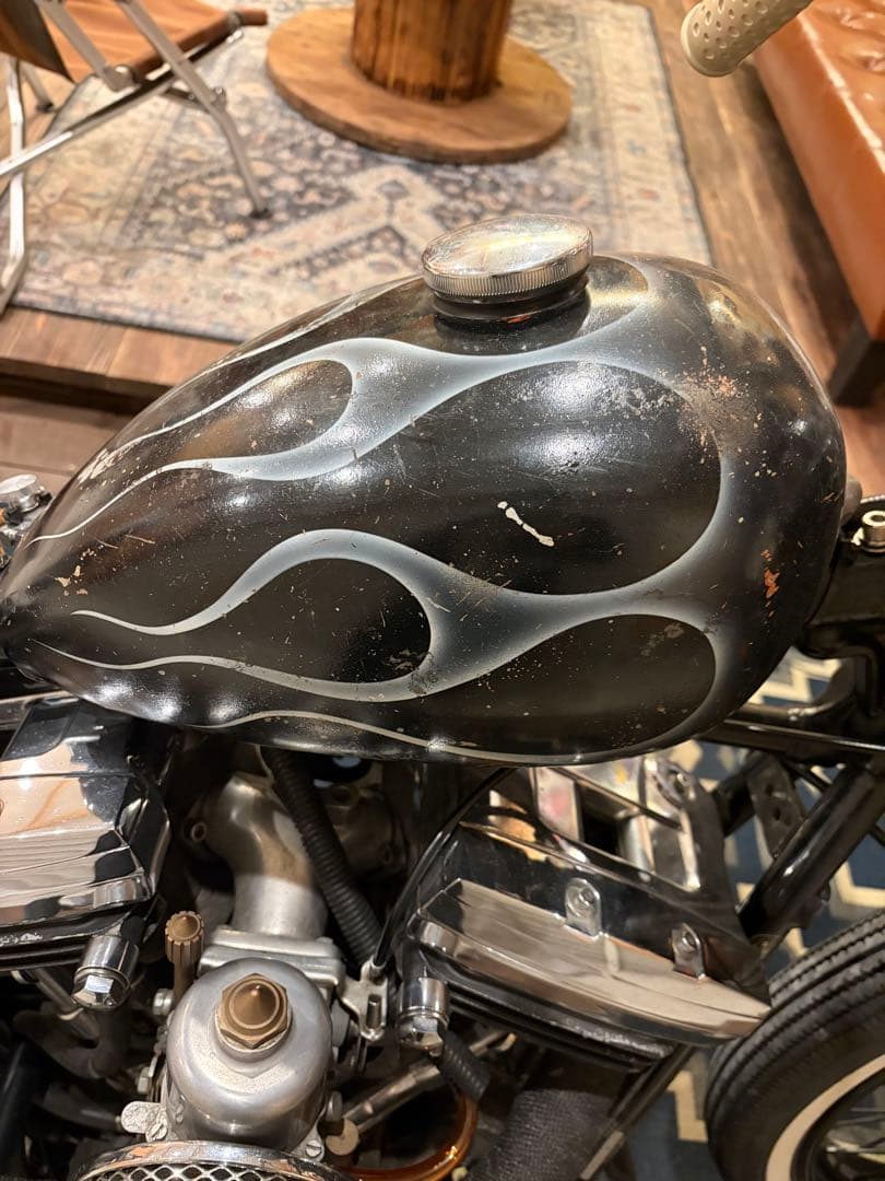 ハーレー ピーナッツタンク EVO ショベル チョッパー エイジング