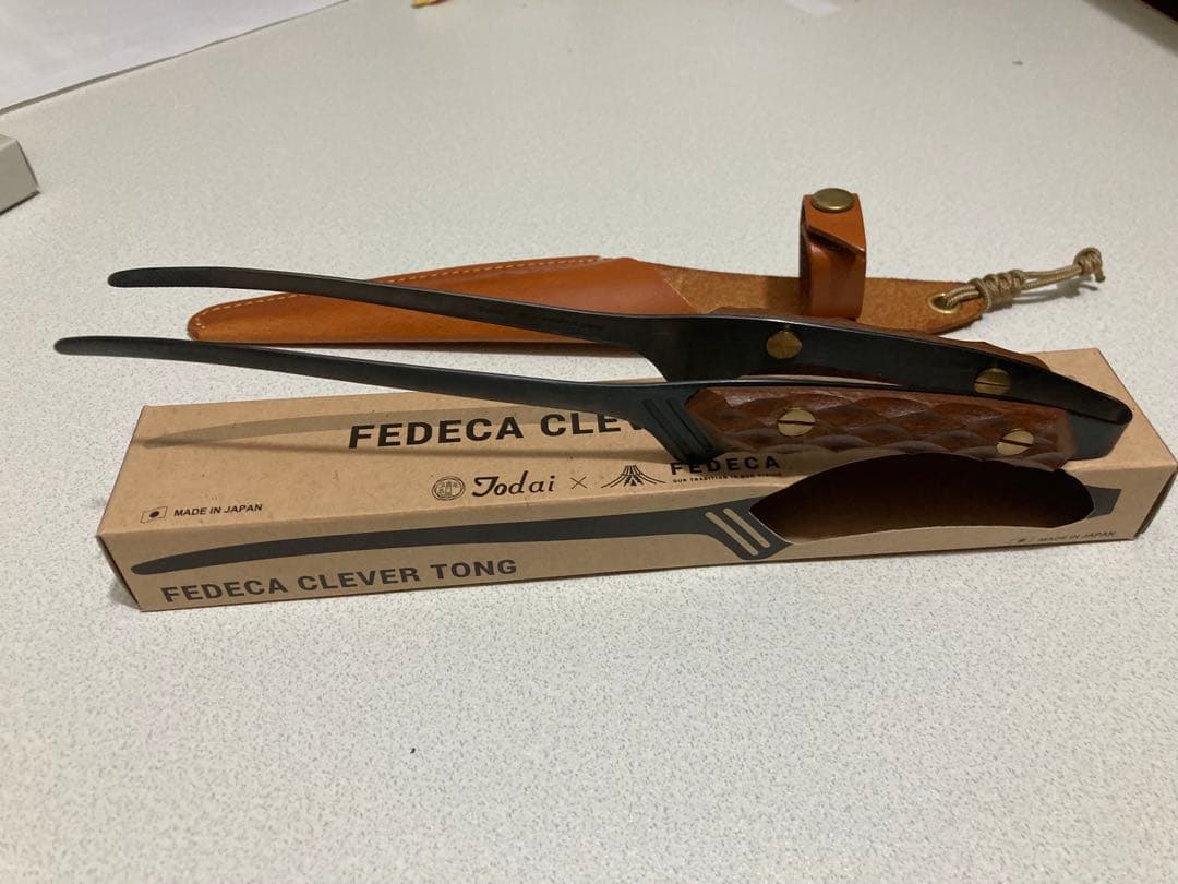 FEDECA CLEVER TONG折りたたみナイフセット　名栗イペ