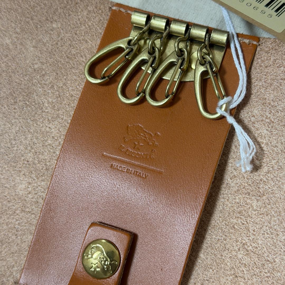 【新品未使用】イルビゾンテ キーケース キャラメル キャメル