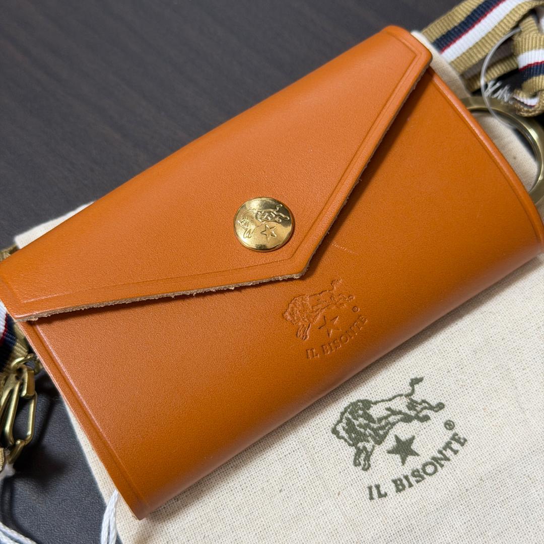 【新品未使用】イルビゾンテ キーケース キャラメル キャメル