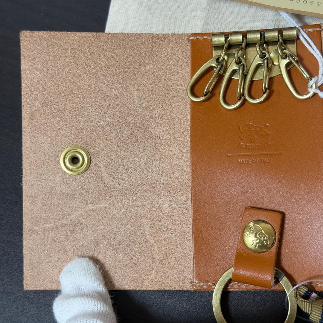 【新品未使用】イルビゾンテ キーケース キャラメル キャメル