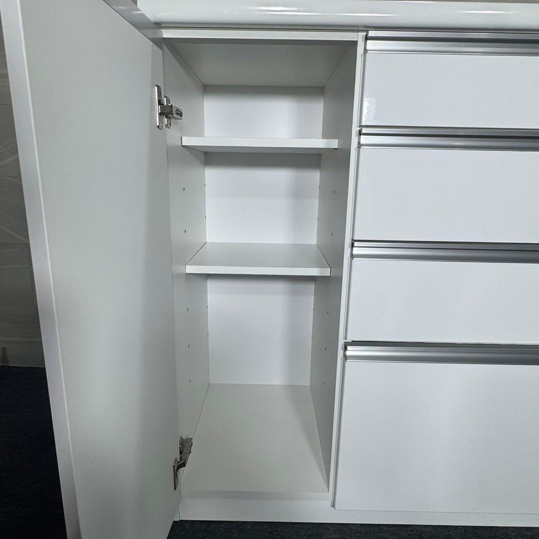 大川家具 キッチンカウンター 幅140cm 食器棚 家具 家具 d4947