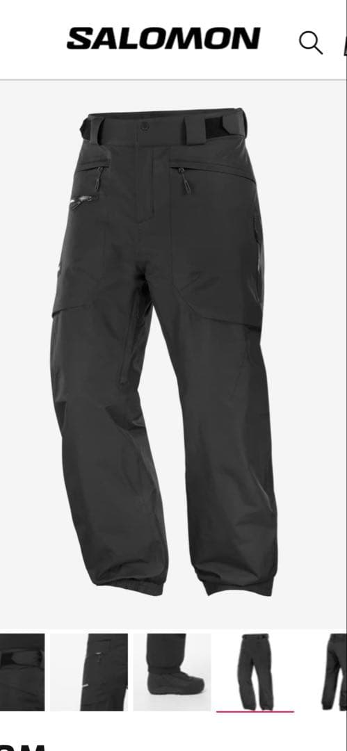 SALOMON スノーボードパンツ ブラック