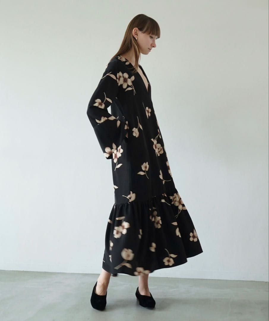 ワンピース CLANE W FACE GATHER SWITCH ONEPIECE