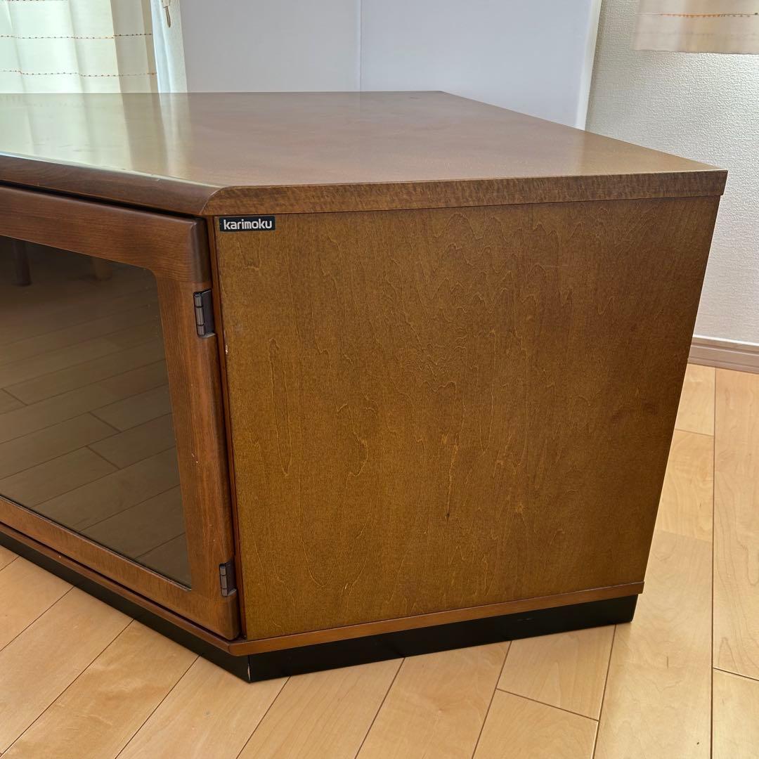 カリモク　コーナーテレビボード　テレビ台　カリモク家具　オールドカリモク　サイド