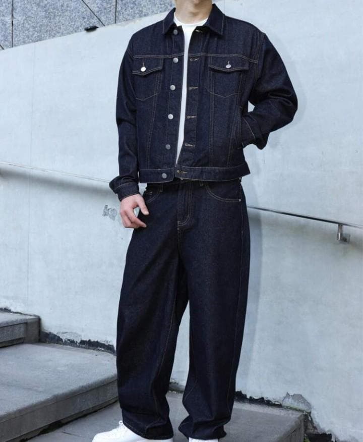 L/上下セット！新品◆Manfinity Trucker デニム＆パンツ◆