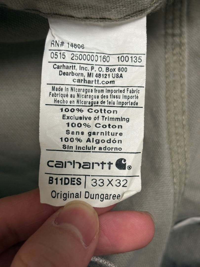 Carhartt B11DES ペインターパンツ ワークパンツ33×32