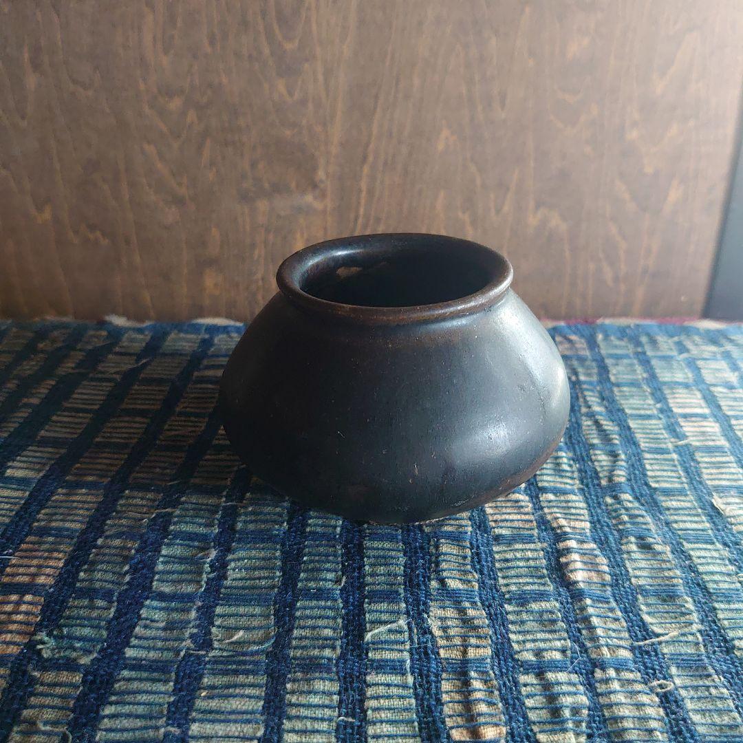 黒高麗 小壺 塩笥 小服茶碗