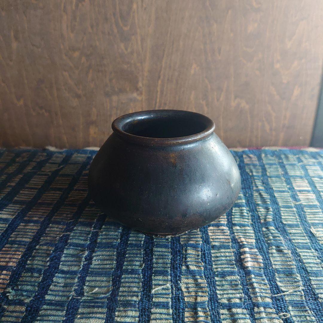 黒高麗 小壺 塩笥 小服茶碗