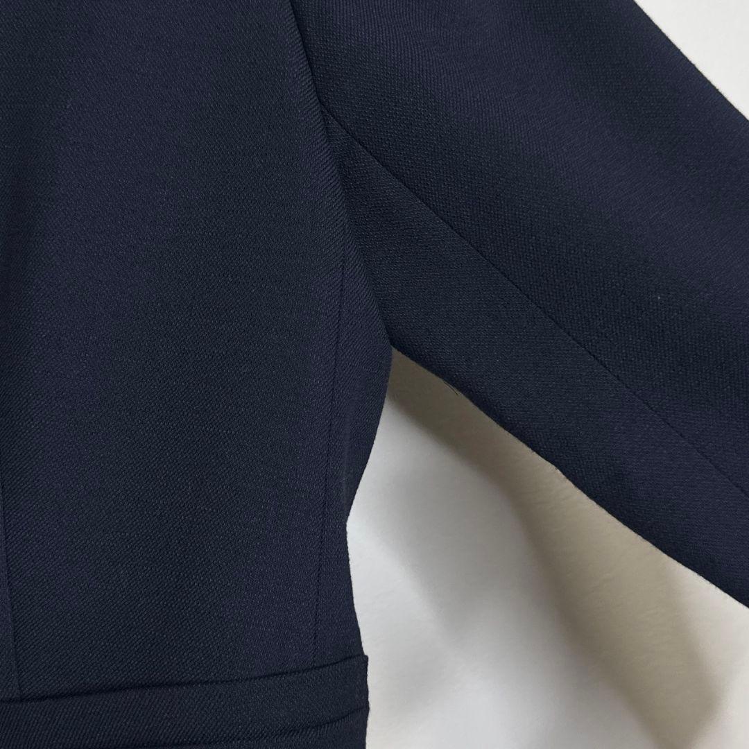 りみになります【タグ付き】indivストレッチツィードノーカラージャケット