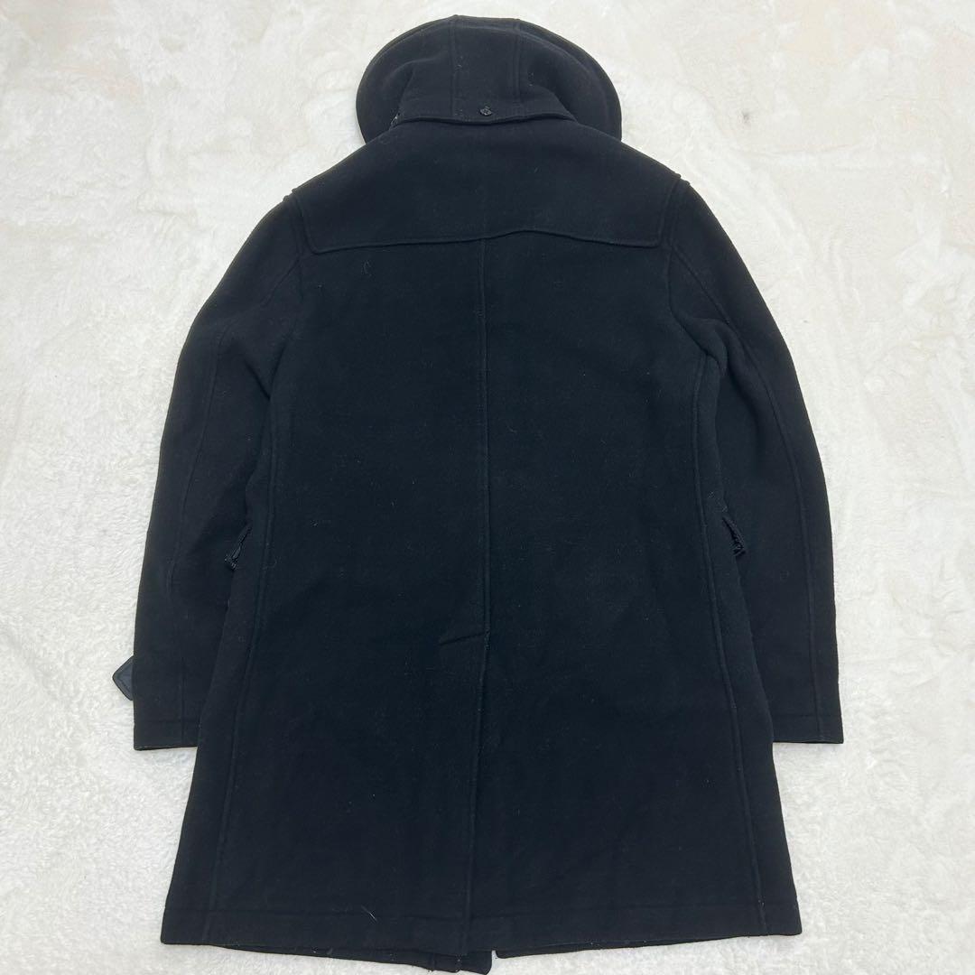 【美品】バーバリーブラックレーベル ウールメルトン ダッフルコート ブラック L