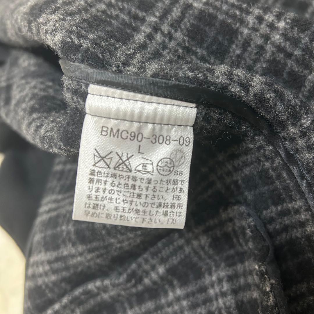 【美品】バーバリーブラックレーベル ウールメルトン ダッフルコート ブラック L