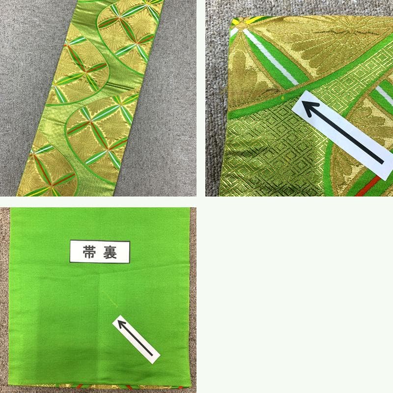 505ag62□七五三 七歳 女児 着物&袋帯 金彩 桜 ピンク□美品