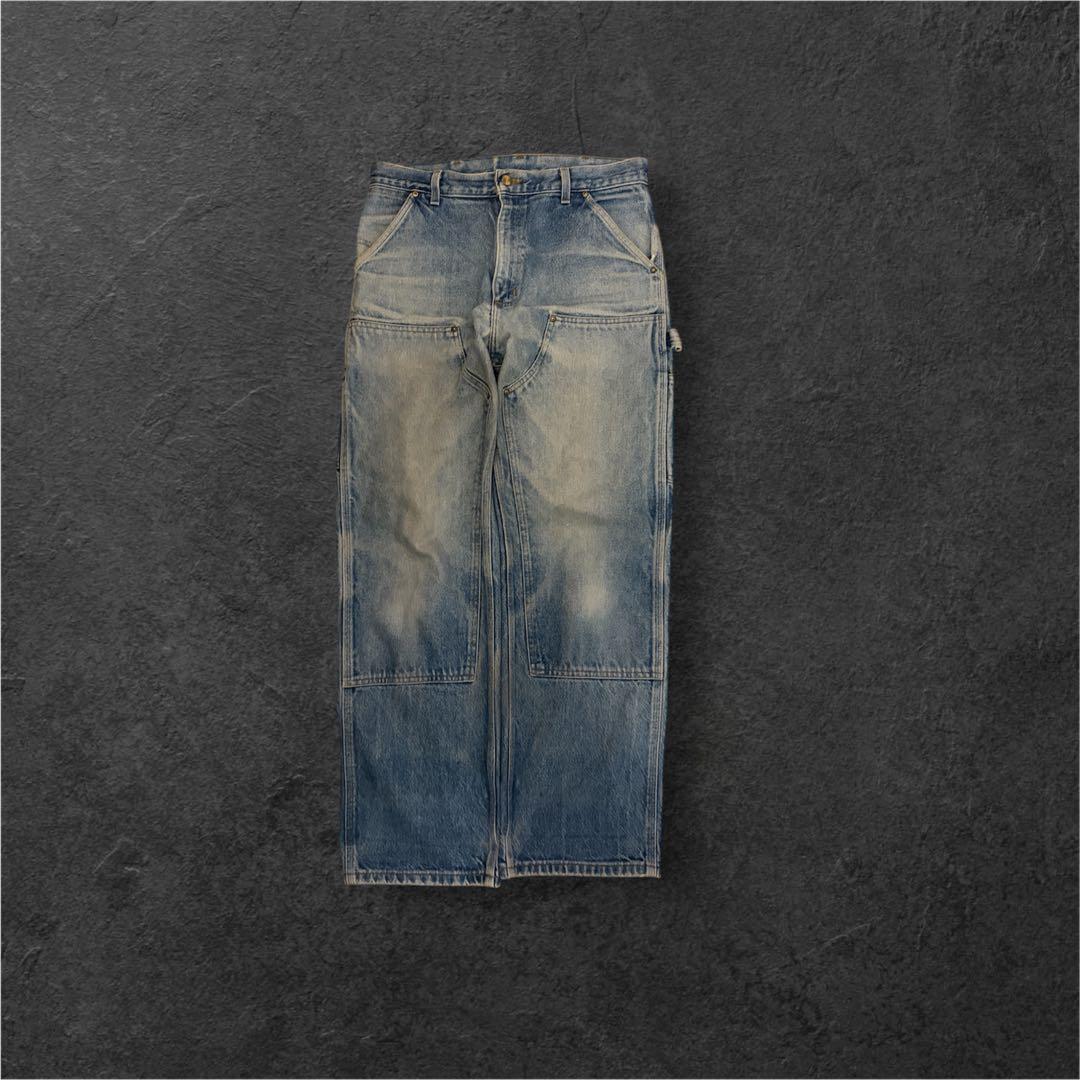 grunge 雰囲気系　carhartt ダブルニー デニムパンツ XL〜相当