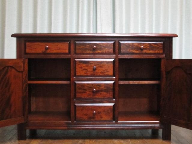 美品 松本民芸家具 ミズメザクラ 無垢材 G型 サイドボード 定価550,000