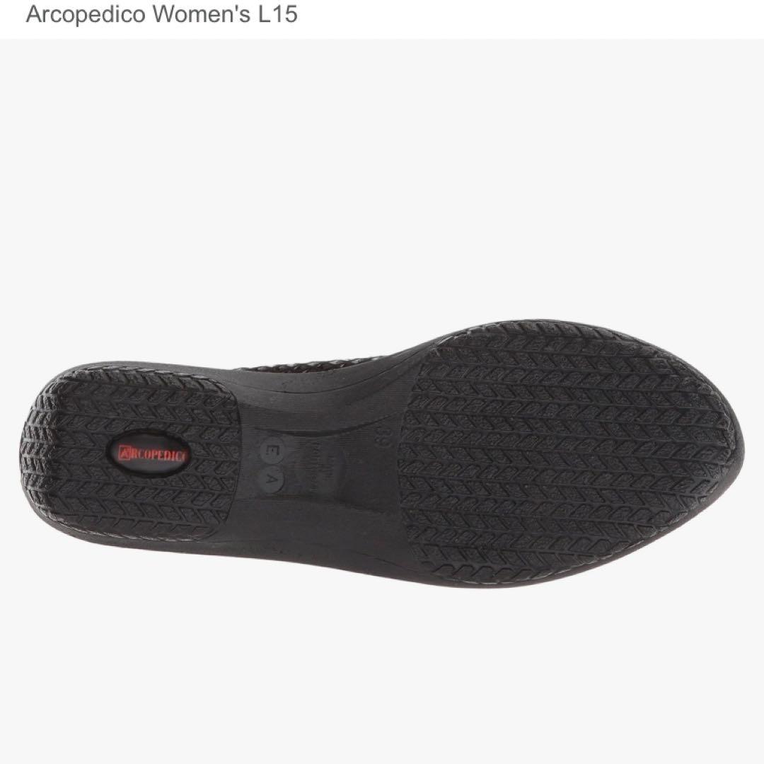 む*ん様 Arcopedico L15 ブラックシェイン フラットシューズ