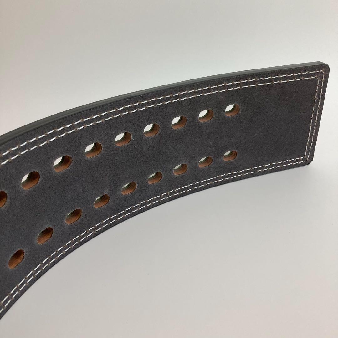 パワーベルト レバーアクション Sサイズ ワンタッチ可変式 本革 緑×艶シルバー