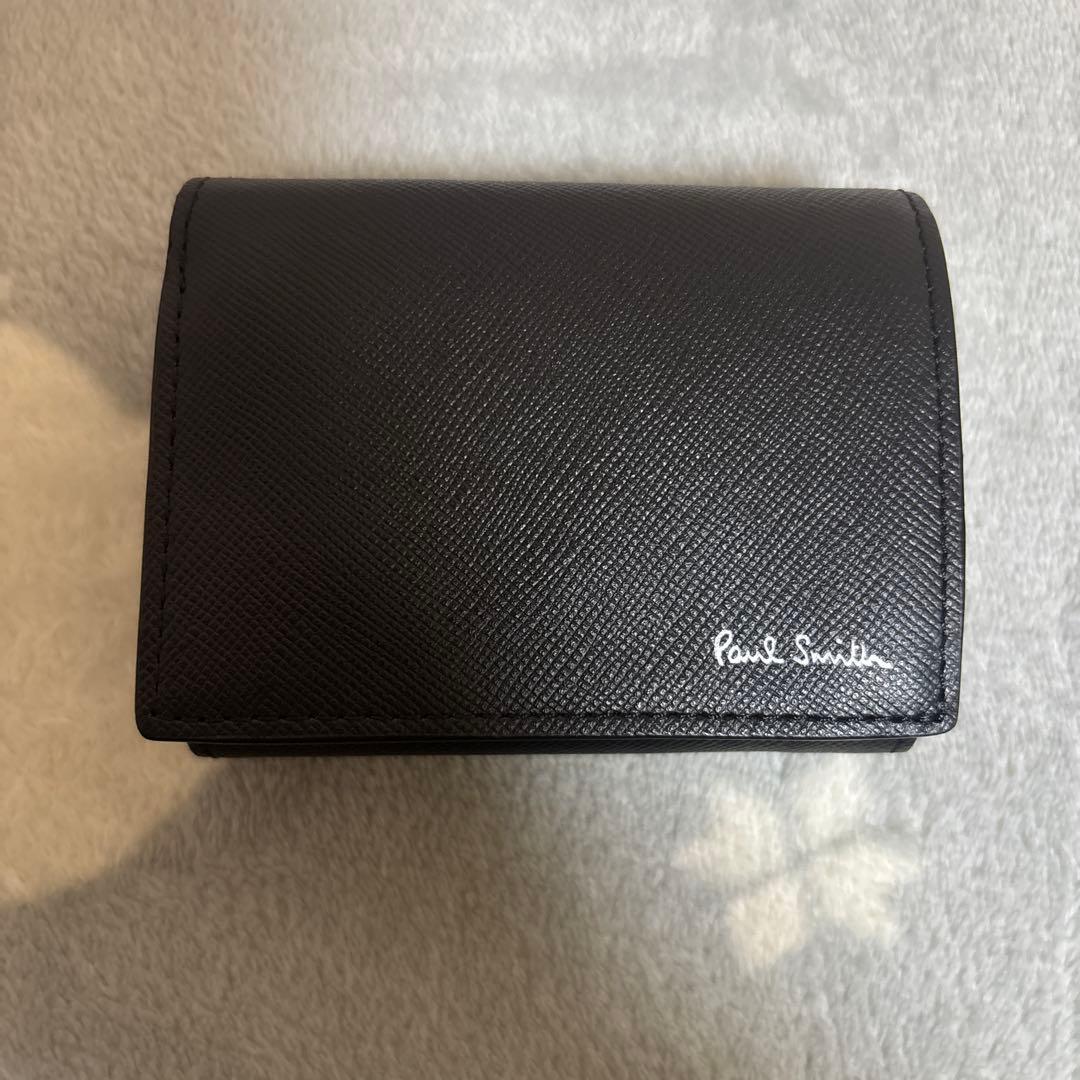 【新品】Paul Smith ブライトストライププラー 3つ折り財布 保護袋付き