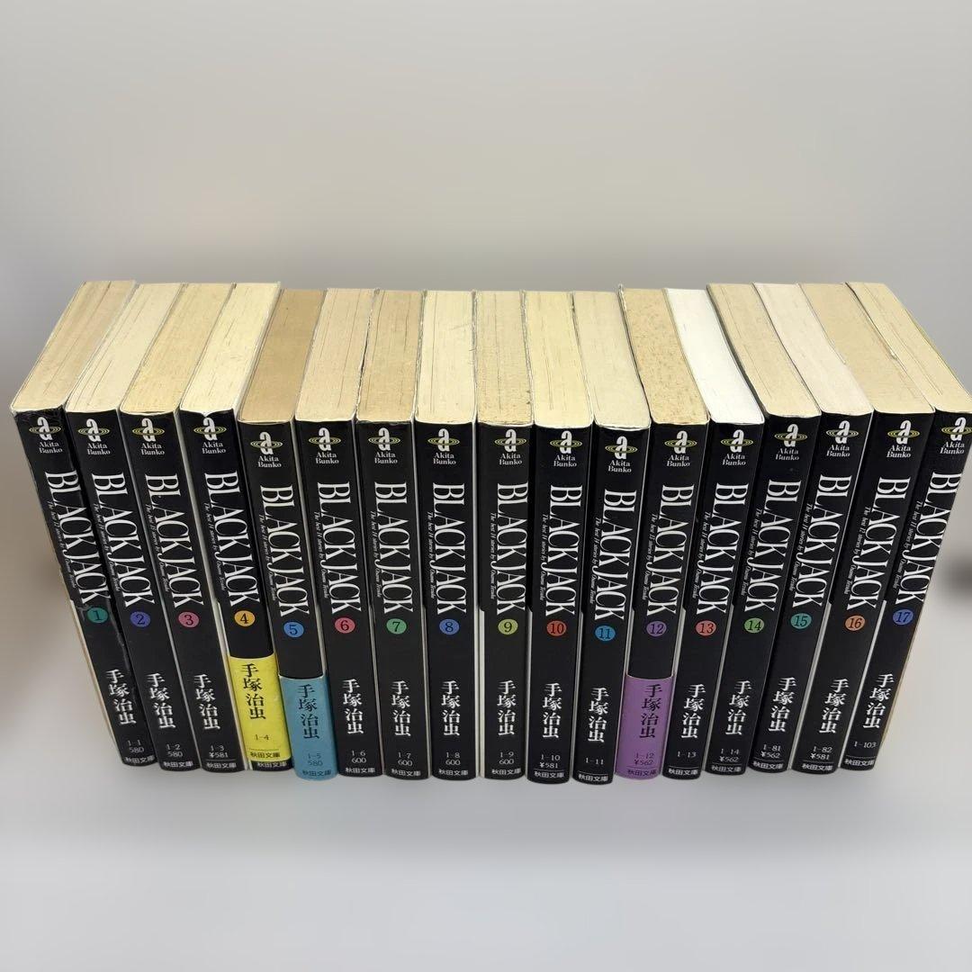 火の鳥全13巻　ブラックジャック全17巻　ブッダ全12巻　文庫版42冊