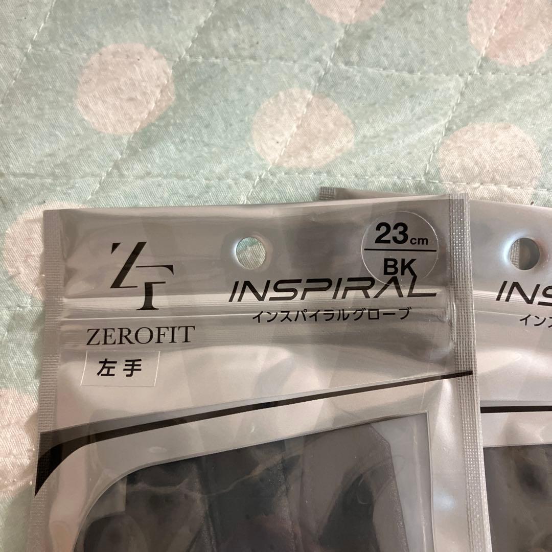 ZEROFIT INSPIRAL GLOVES 左手用 23cm 黒 5枚セット