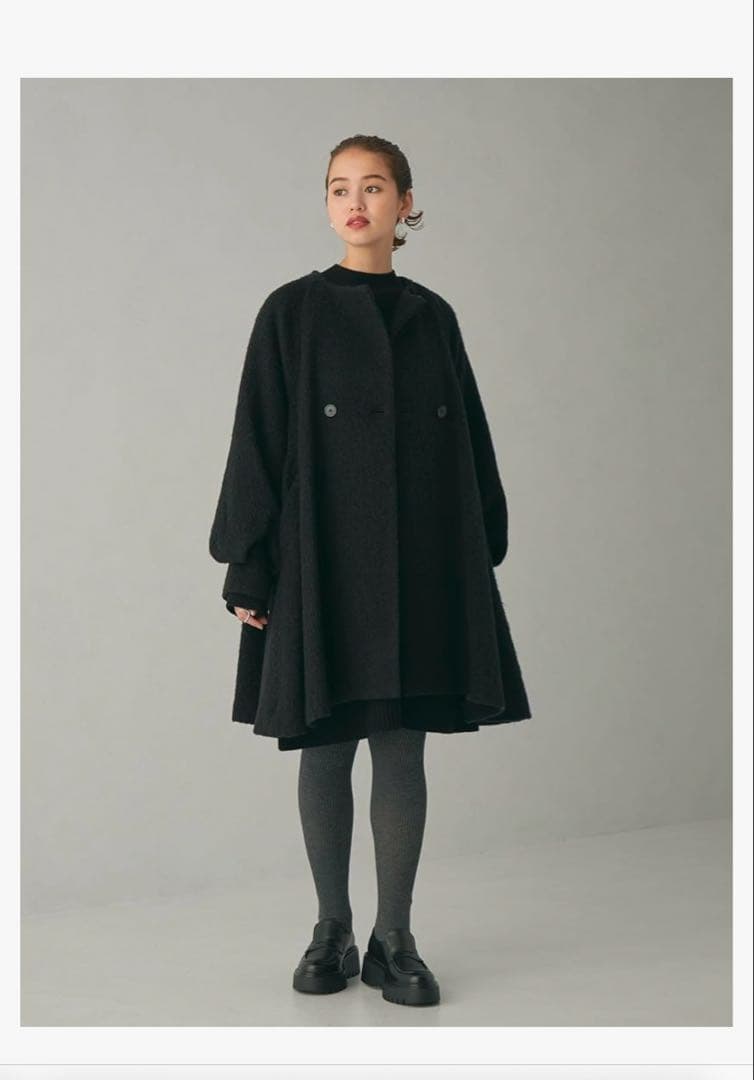 UNITED ARROWS 【EMMEL REFINES】Aラインシャギーコート