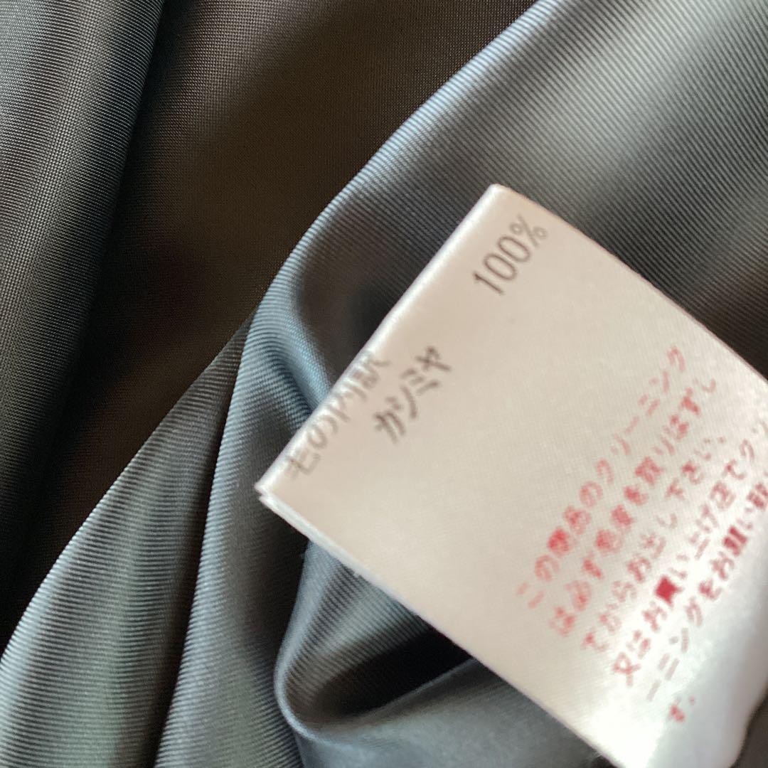 P 美品　VISCARDI カシミヤ100% Aラインコート