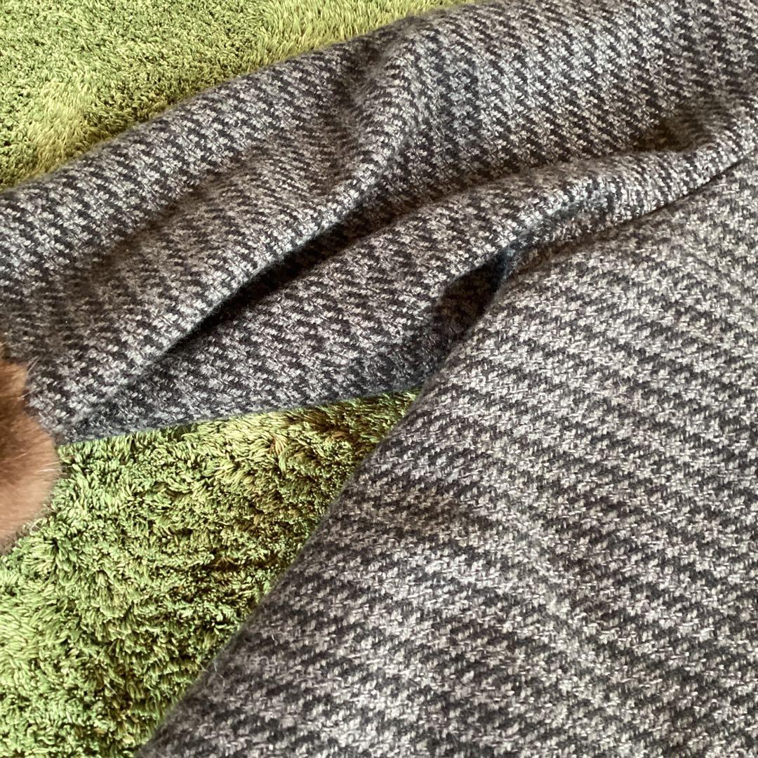 P 美品　VISCARDI カシミヤ100% Aラインコート