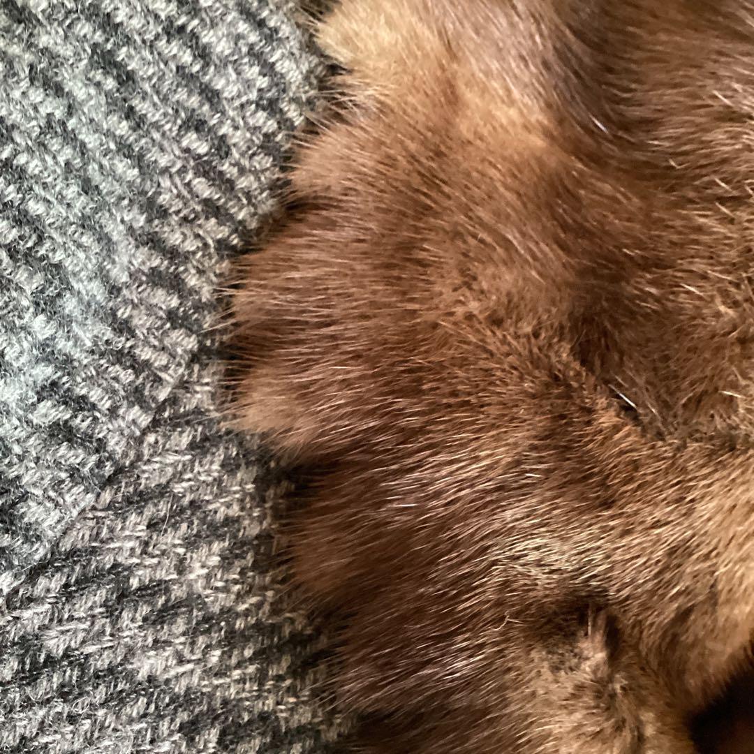 P 美品　VISCARDI カシミヤ100% Aラインコート