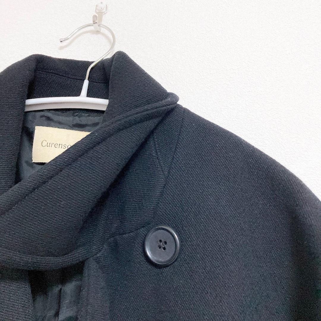 カレンソロジー　Curensology　オーラピーコート　黒　F　ウール