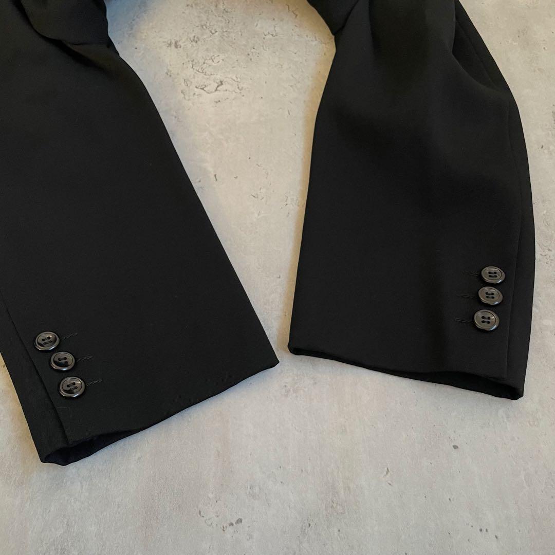 スーツセットアップ　ダブルブレスト 3B ブラック　黒　高級感　モード　成人式