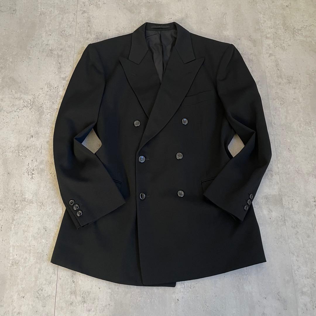 スーツセットアップ　ダブルブレスト 3B ブラック　黒　高級感　モード　成人式