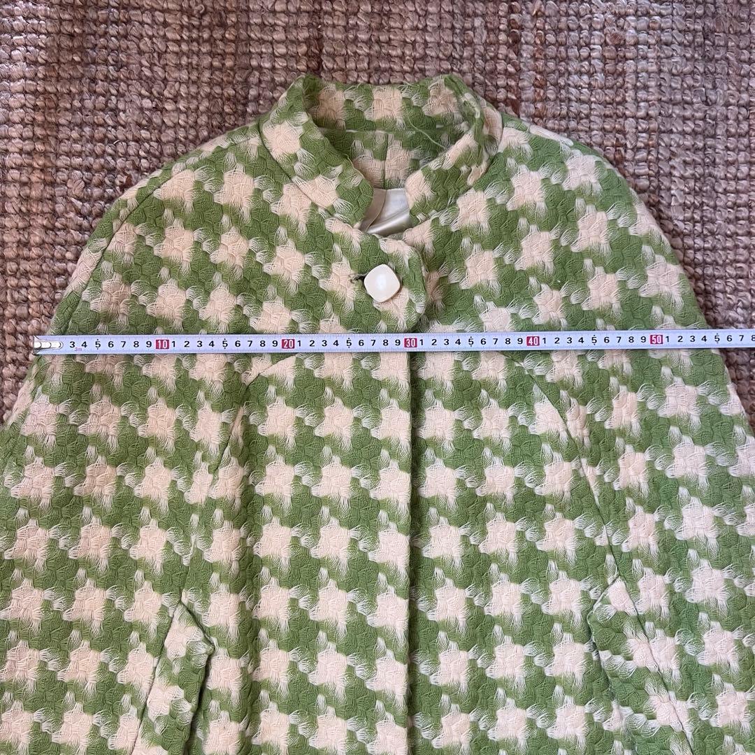 ヴィンテージBerger Swartz 千鳥格子柄　ケープコート　vintage