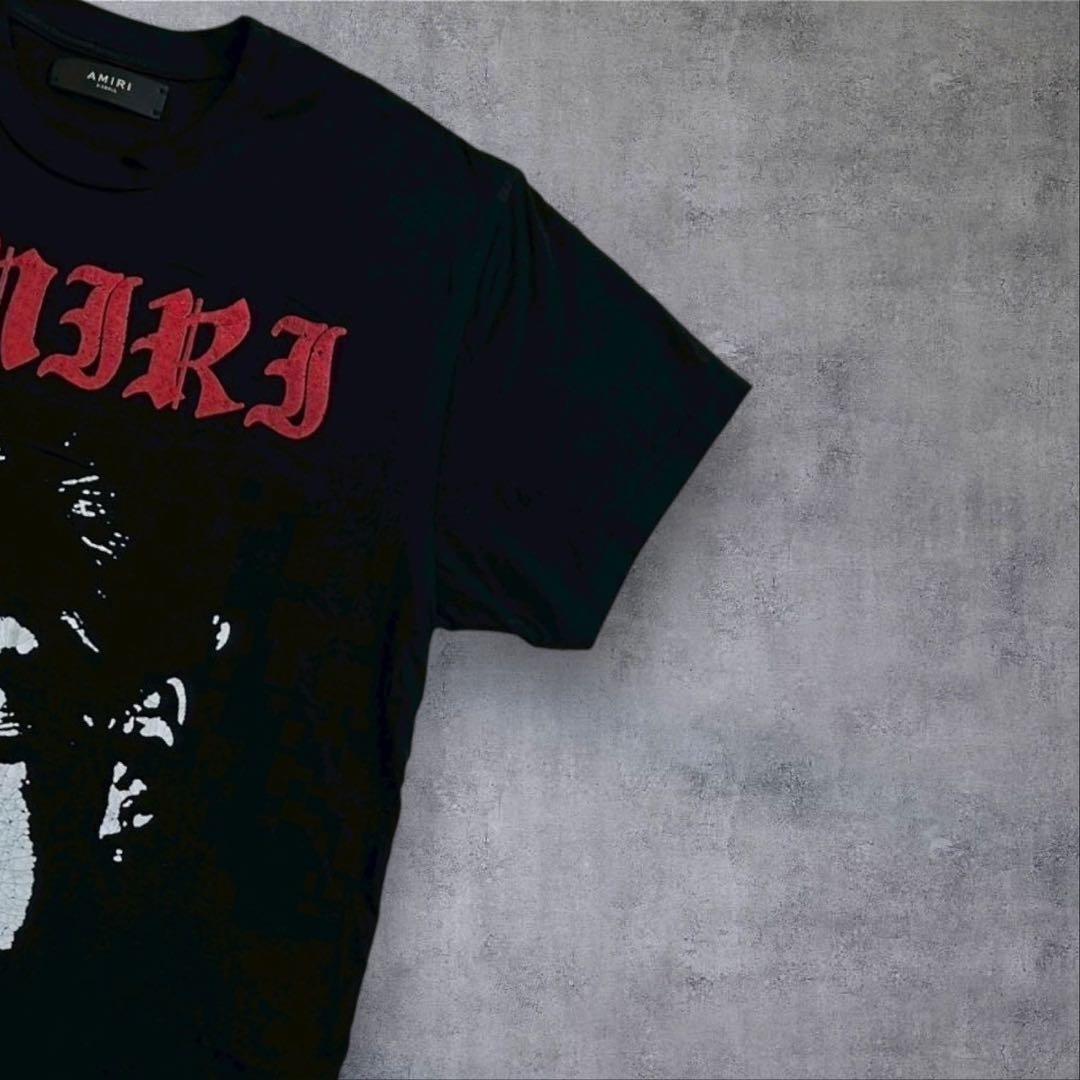 AMIRI アミリフェイスロゴロストボーイUSAコットンプリントロゴN24