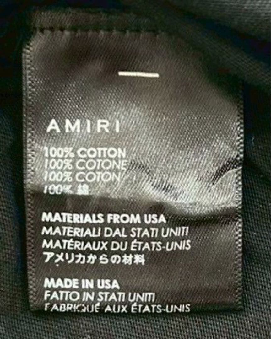 AMIRI アミリフェイスロゴロストボーイUSAコットンプリントロゴN24