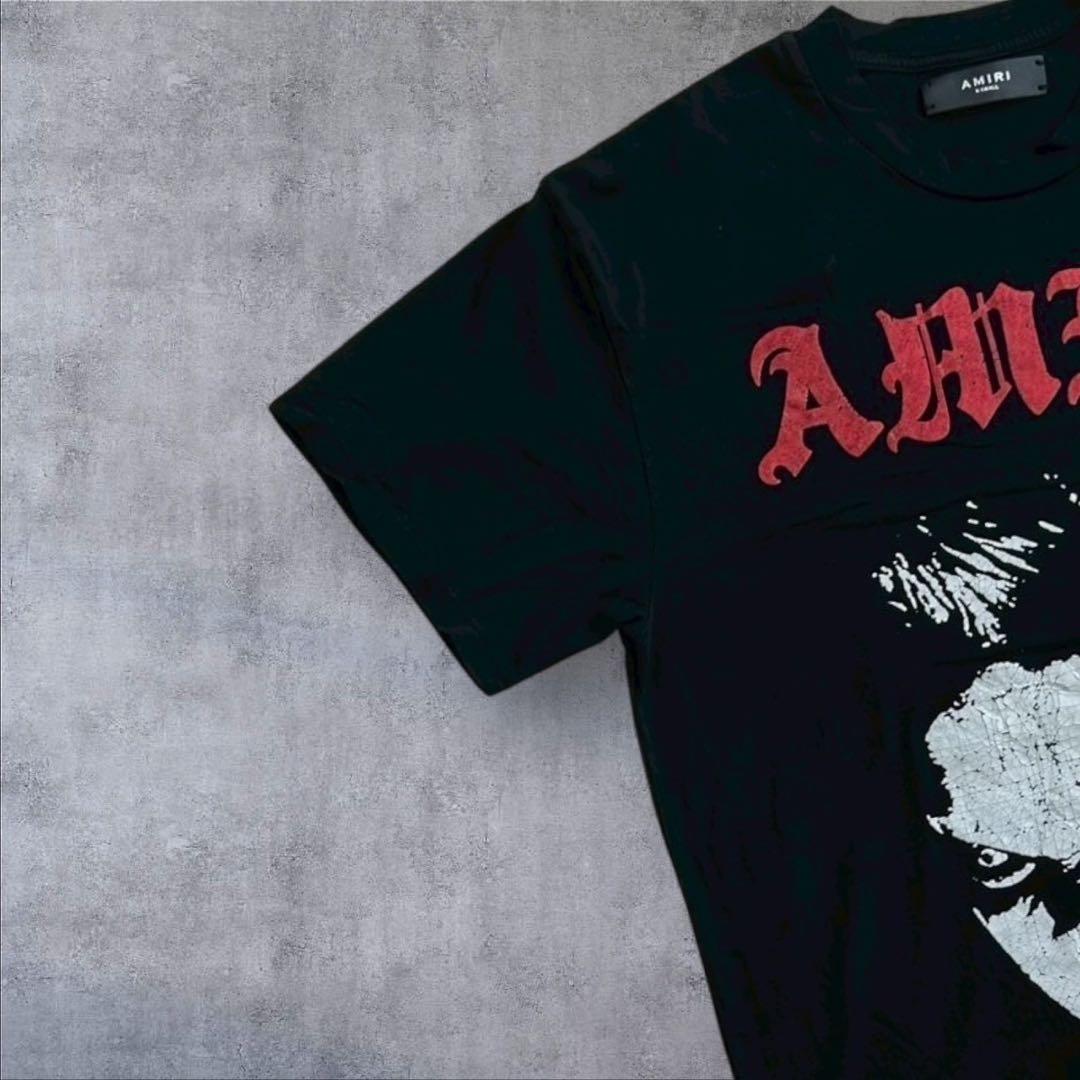 AMIRI アミリフェイスロゴロストボーイUSAコットンプリントロゴN24