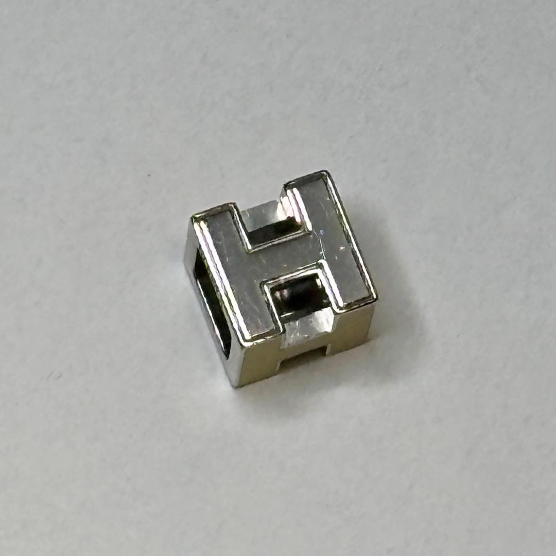 HERMES カージュドアッシュ Hキューブ ロゴ ヘッド トップのみ シルバー