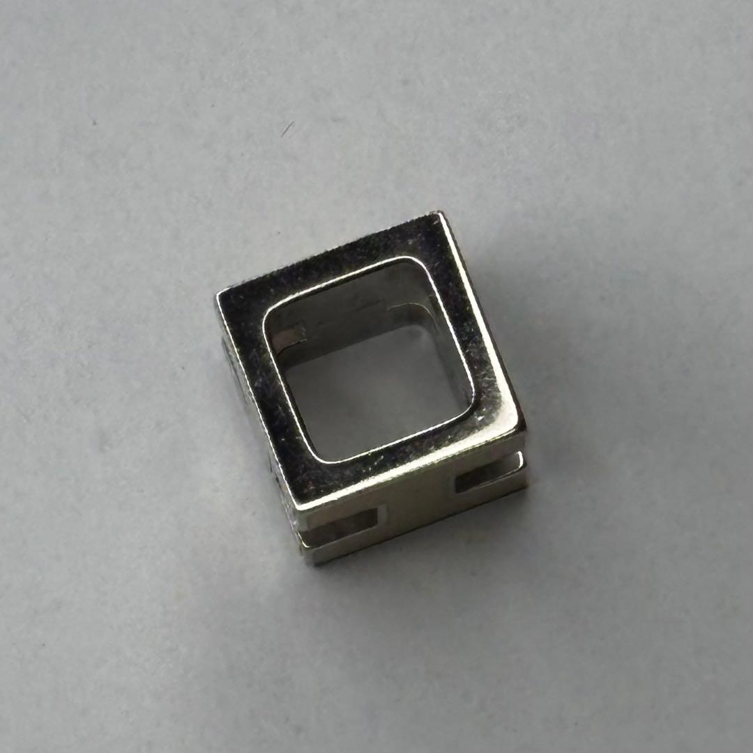 HERMES カージュドアッシュ Hキューブ ロゴ ヘッド トップのみ シルバー