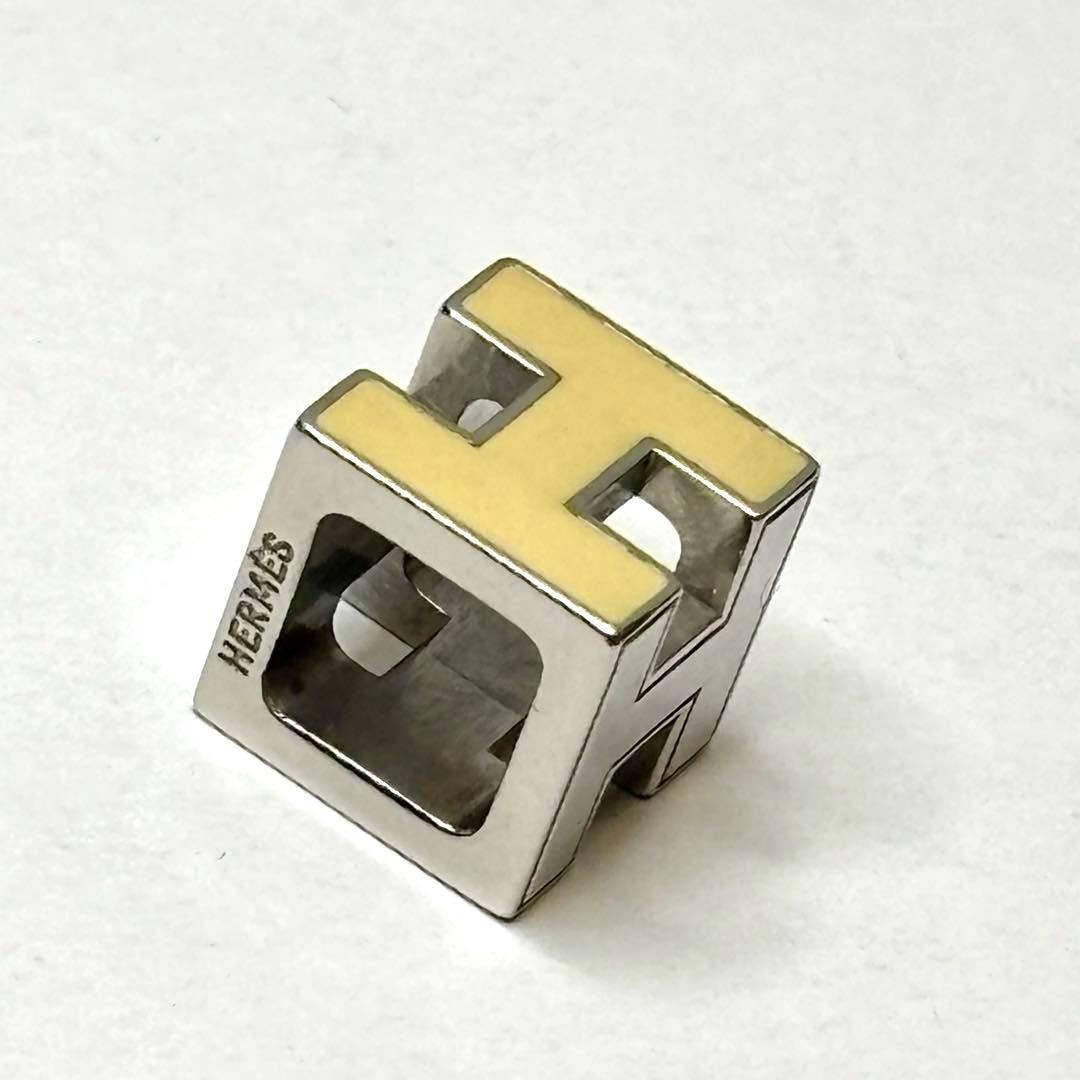 HERMES カージュドアッシュ Hキューブ ロゴ ヘッド トップのみ シルバー