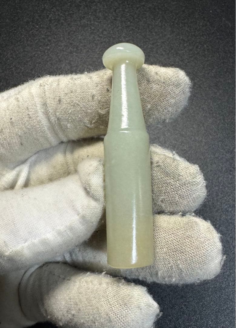 煙管 時代物 お守り 和田玉 清時代中国古美術骨董 キセル　吸口　煙管