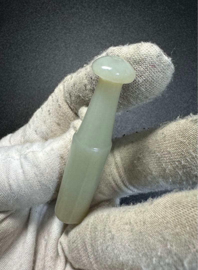煙管 時代物 お守り 和田玉 清時代中国古美術骨董 キセル　吸口　煙管