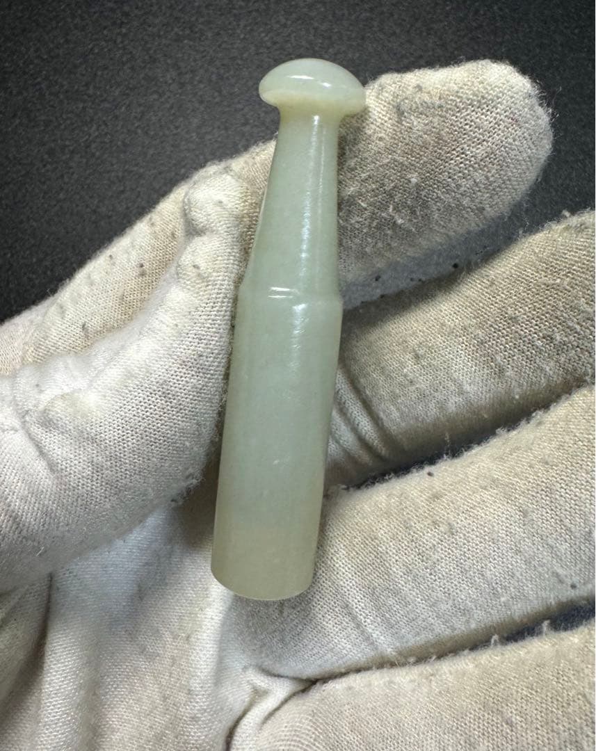 煙管 時代物 お守り 和田玉 清時代中国古美術骨董 キセル　吸口　煙管