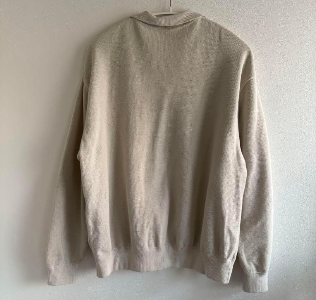 【完売品】crepuscule スキッパー　コットンニットポロ　ポロシャツ