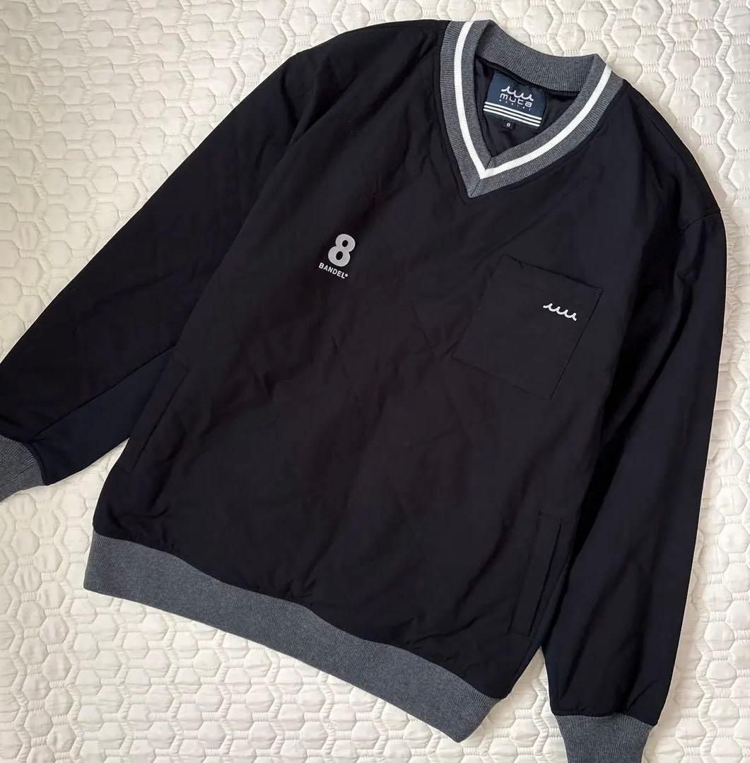 8番　今季新作定価44000円　完売カラー　ムータゴルフ　中綿プルオーバー 黒