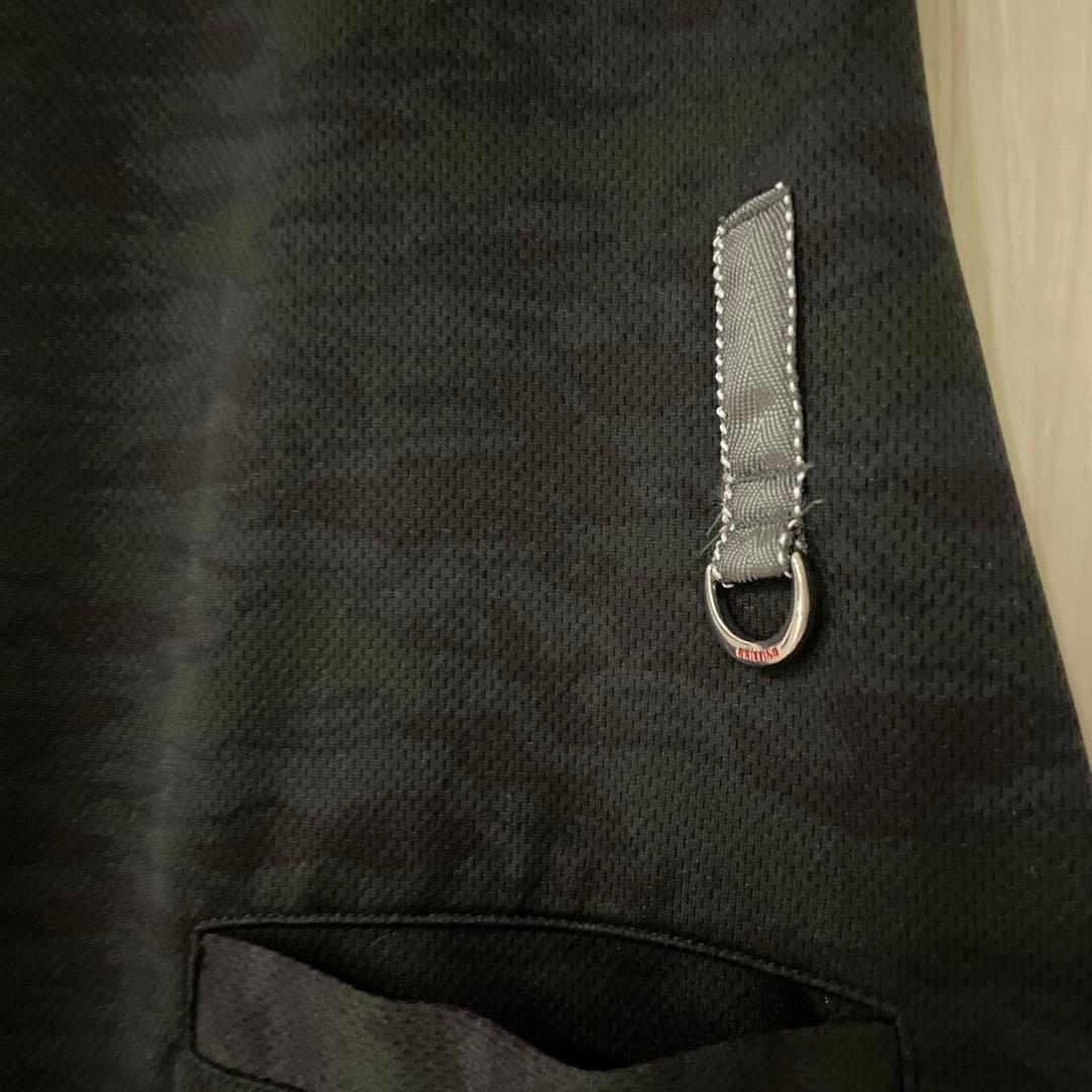 BRIEFING ポロワンピース 黒 フリル裾 S ブリーフィング