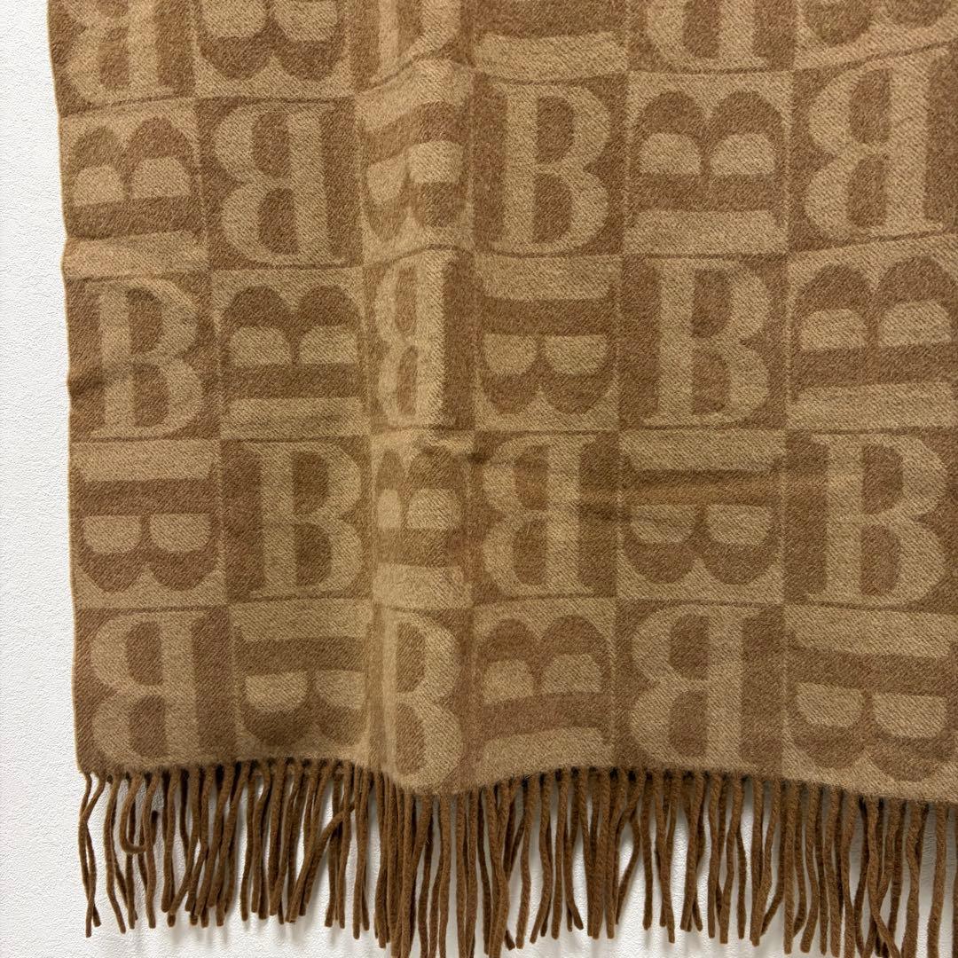 希少　Burberrys バーバリー　大判　Bロゴ　マフラー　ストール　美品