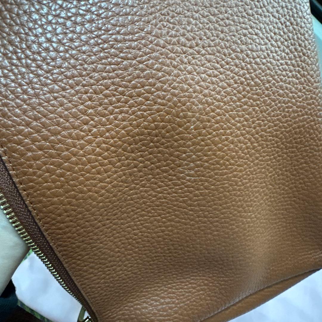 【未使用品】COACH ブラウン レザー ショルダーバッグ