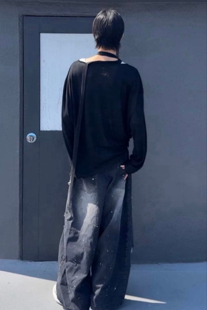 カイチ　インターファクトリ　モールスコードグラフィックロンT　M